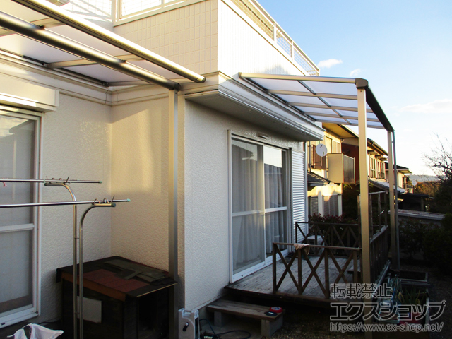 岐阜県各務原市ののテラス屋根 ヴェクターテラス F型 テラスタイプ 単体 積雪〜20cm対応 施工例