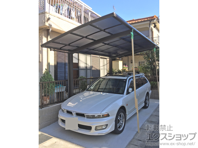 神奈川県川崎市ののカーポート ネスカR (ラウンドスタイル) 積雪〜20cm対応 施工例