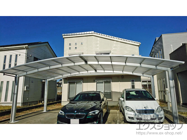 千葉県山武市ののカーポート レイナトリプルポートグラン 積雪〜20cm対応 施工例
