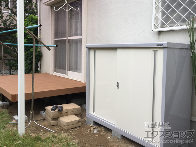 静岡県浜松市のの物置・屋外倉庫 シンプリー 一般型(MJX-156 C-P-FW) 施工例