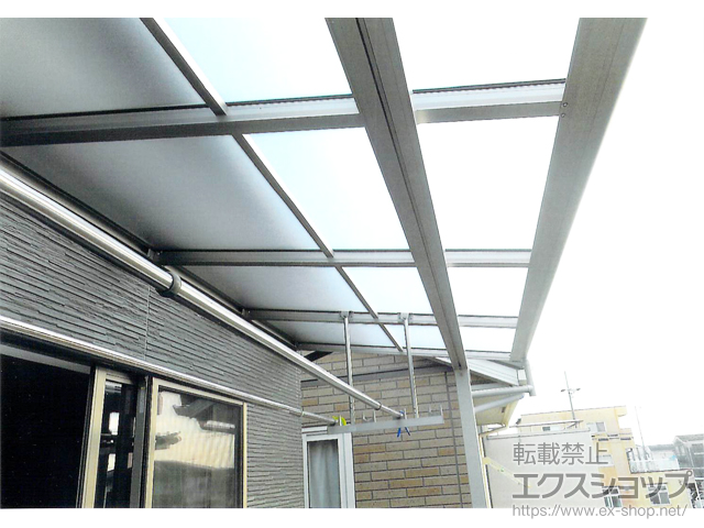 愛知県北名古屋市ののバルコニー・ベランダ屋根 ヴェクターテラス F型 屋根タイプ 単体 積雪〜20cm対応 施工例