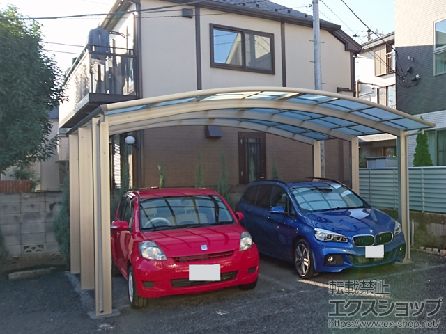 東京都世田谷区ののカーポート レイナツインポートグラン50 積雪50cm対応 施工例