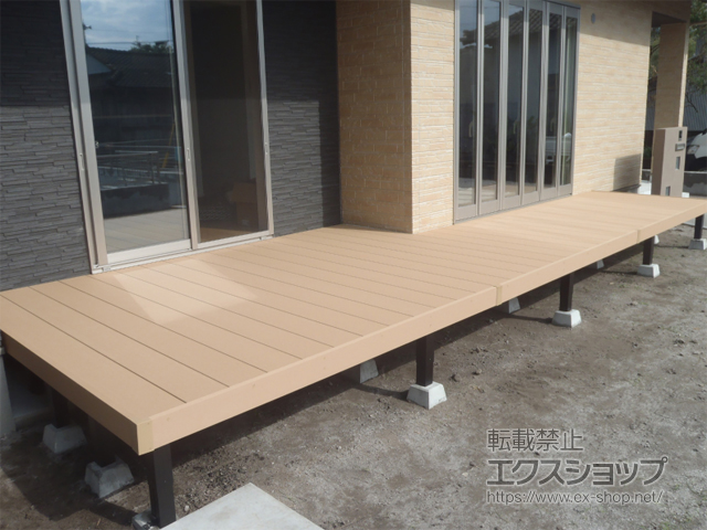 鹿児島県南九州市ののウッドデッキ リウッドデッキ 200 施工例