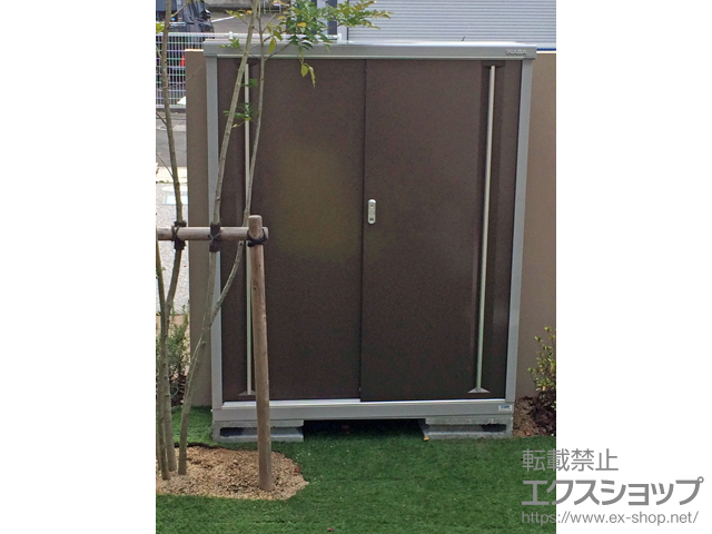 愛媛県宇和島市のの物置・屋外倉庫 シンプリー 一般型 (MJX-134D-P-TB) 施工例