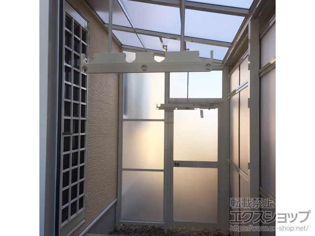 静岡県湖西市ののストックヤード スピーネストックヤードF型 パネルタイプ ヤード仕様 積雪〜20cm対応 施工例