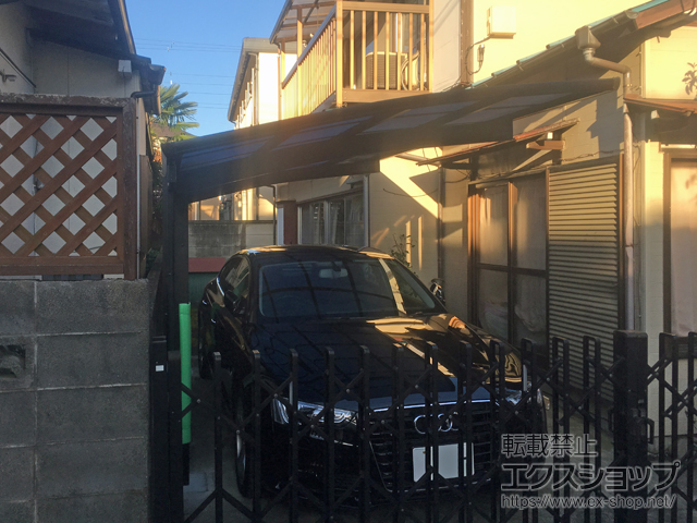 東京都立川市ののカーポート プレシオスポート 積雪〜20cm対応 施工例