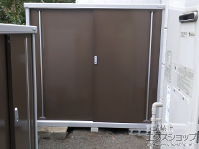 神奈川県横浜市のの物置・屋外倉庫 シンプリー 一般型 (MJX-175D-P-TB) 施工例