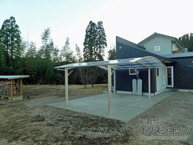 大分県竹田市ののカーポート レイナツインポートグラン 積雪〜20cm対応 施工例
