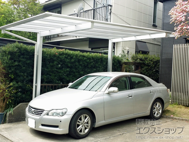 熊本県熊本市ののカーポート スカイリード 片側支持 積雪〜20cm対応 施工例