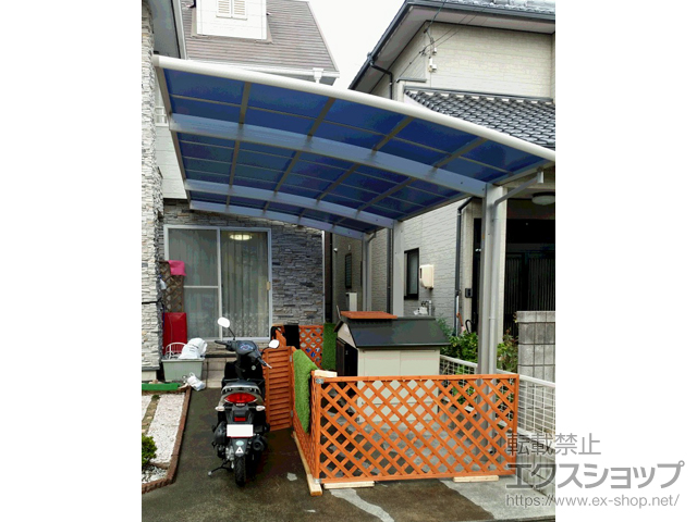 広島県呉市ののカーポート レイナポートグラン 延長　積雪〜20cm対応 施工例