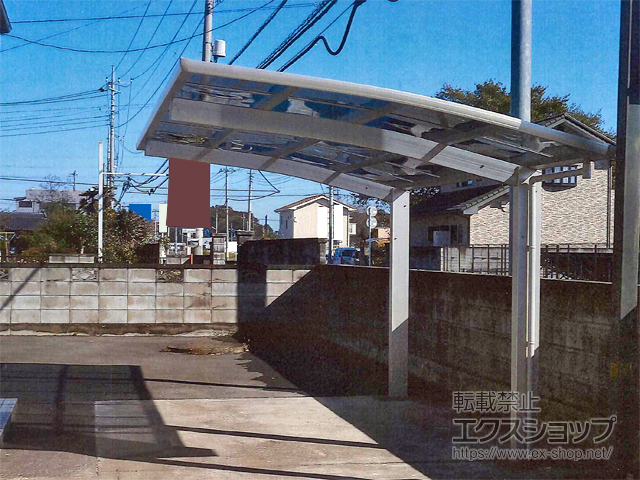 群馬県太田市ののカーポート プレシオスポート 積雪〜20cm対応 施工例