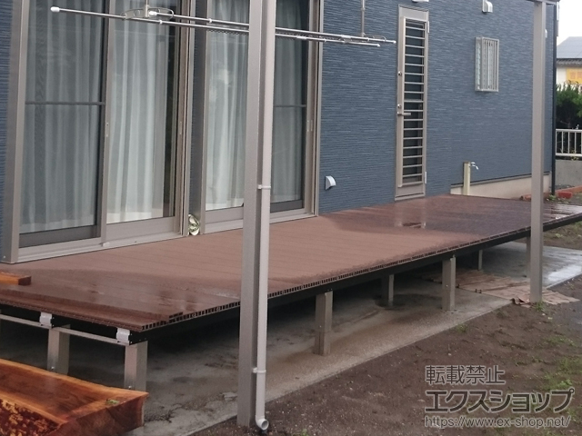 鹿児島県日置市ののウッドデッキ リウッドデッキ 200 施工例