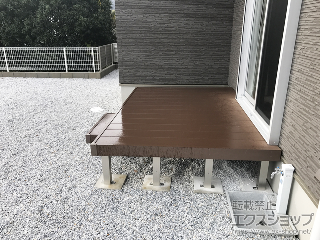 福岡県北九州市ののウッドデッキ マージウッドデッキ 施工例