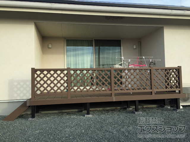 群馬県伊勢崎市ののウッドデッキ リウッドデッキ 200 施工例