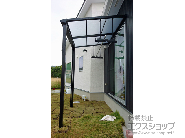 鹿児島県姶良市ののテラス屋根 スピーネ F型 テラスタイプ 単体 積雪〜20cm対応 施工例