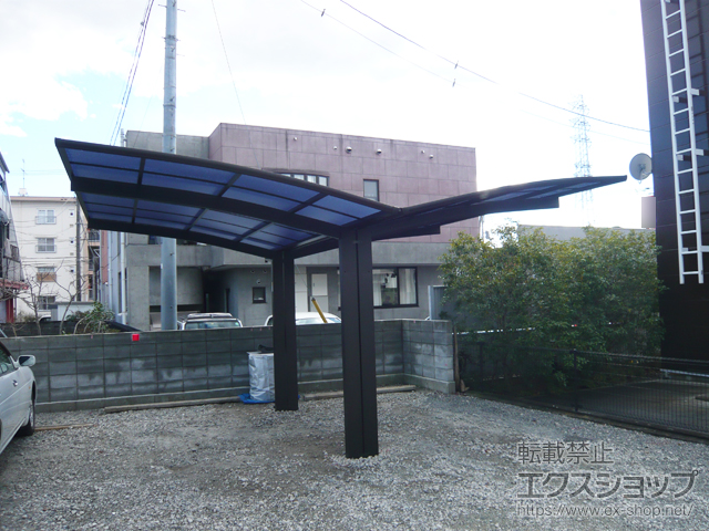 山梨県甲府市ののカーポート プレシオスポート Y合掌 積雪〜20cm対応 施工例