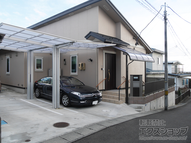 宮城県仙台市ののテラス屋根 パワーアルファ RB型 テラスタイプ 単体 積雪〜30cm対応 施工例