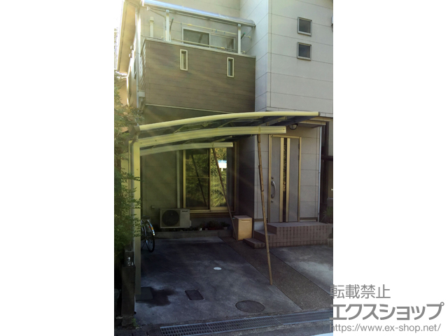 滋賀県大津市ののバルコニー・ベランダ屋根 プレシオステラス R型 屋根タイプ 単体 積雪〜20cm対応 施工例