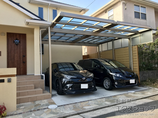 京都府相楽郡精華町ののカーポート UスタイルII　梁置きタイプ 施工例