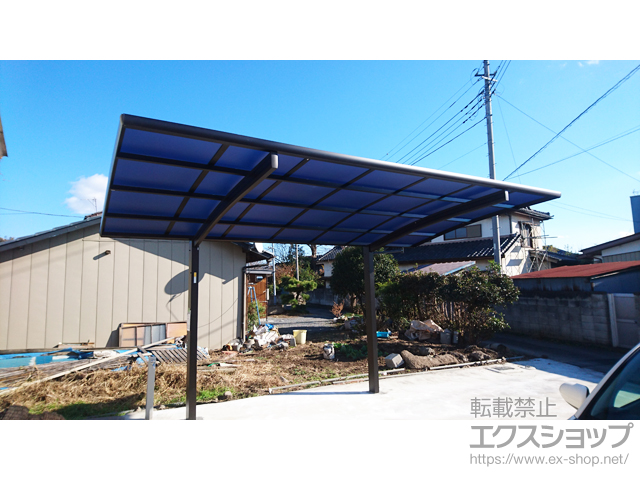 群馬県前橋市ののカーポート プレシオスポート 積雪〜20cm対応 施工例