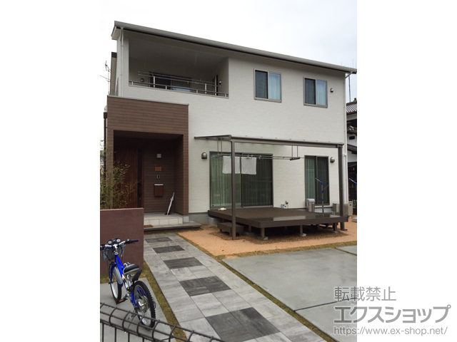 山口県下関市ののウッドデッキ 樹ら楽ステージ 施工例