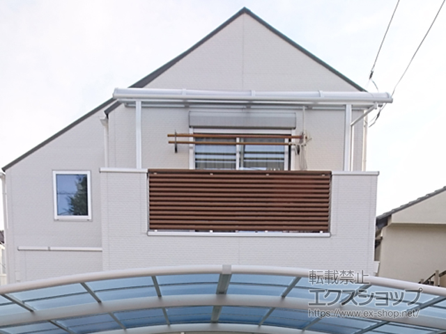 東京都杉並区ののバルコニー・ベランダ屋根 スピーネ R型 屋根タイプ 単体 積雪〜20cm対応 施工例