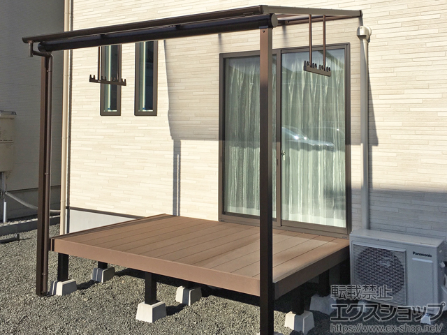 静岡県静岡市ののウッドデッキ マージウッドデッキ 施工例