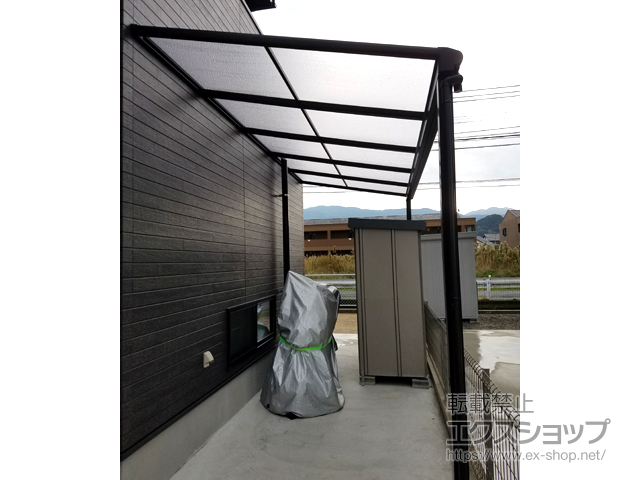 佐賀県唐津市ののテラス屋根 ヴェクターテラス F型 テラスタイプ 単体 積雪〜20cm対応 施工例