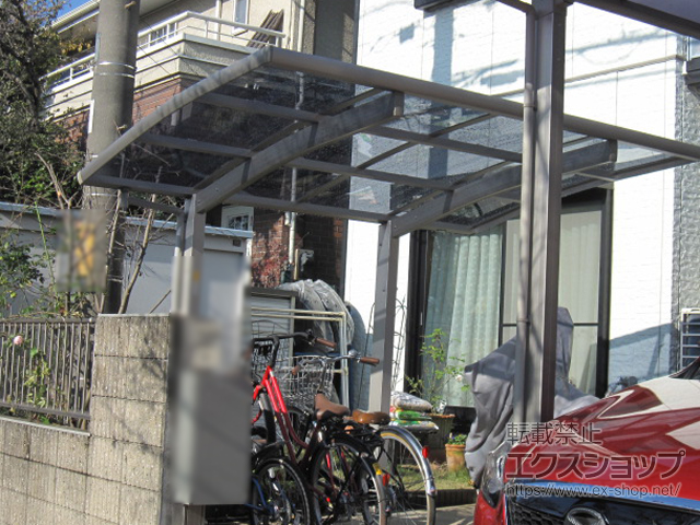 埼玉県上尾市ののサイクルポート・駐輪場 レイナポートグランミニ 積雪〜20cm対応 施工例