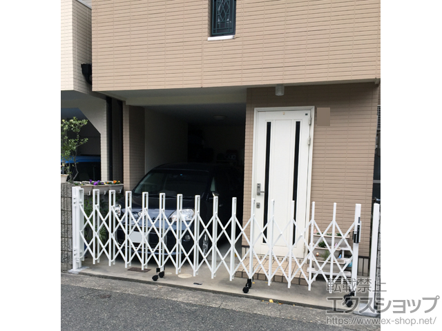 兵庫県芦屋市ののカーゲート トリップゲート RB型 ノンレール 片開き 44S 施工例