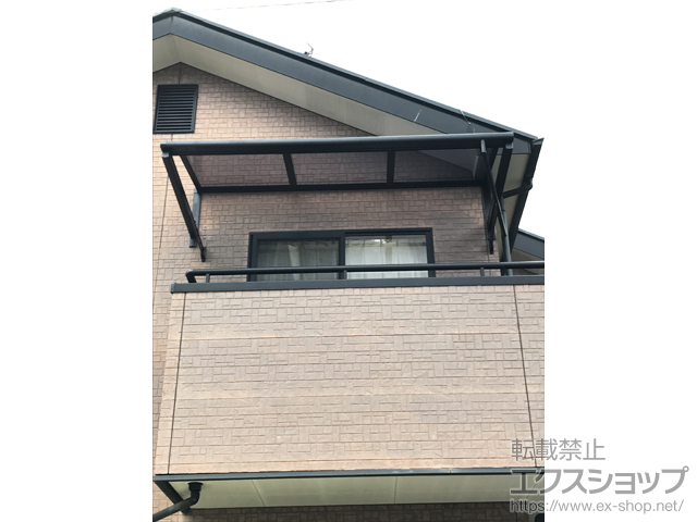 静岡県静岡市ののバルコニー・ベランダ屋根 スピーネ R型 ルーフタイプ 単体 積雪〜20cm対応 施工例