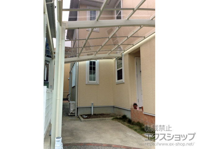 福岡県福岡市ののカーポート ネスカR (ラウンドスタイル) 積雪〜20cm対応 施工例