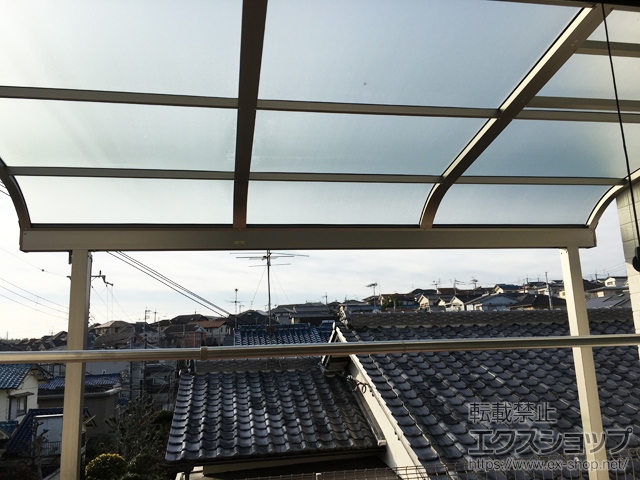 大阪府高槻市ののテラス屋根 スピーネ R型 テラスタイプ 単体 積雪〜20cm対応 施工例