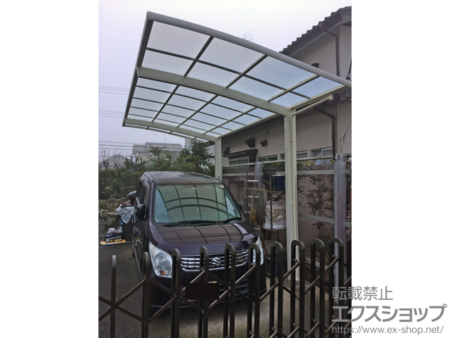 栃木県足利市ののカーポート ネスカR (ラウンドスタイル) 積雪〜20cm対応 施工例