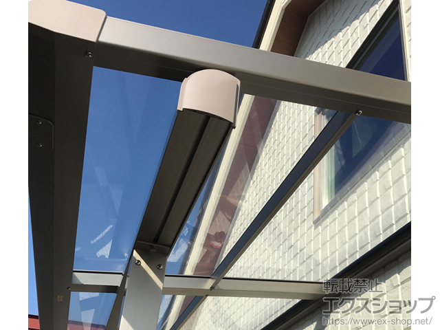 千葉県浦安市ののバルコニー・ベランダ屋根 スピーネ F型 屋根タイプ 単体 積雪〜20cm対応 施工例