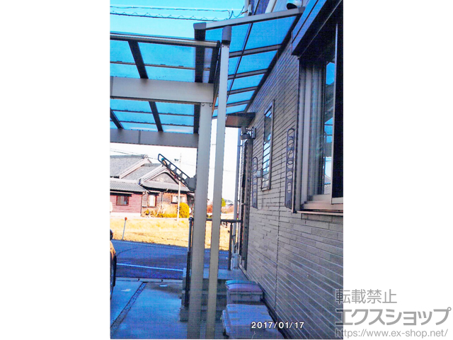 愛知県安城市ののテラス屋根 スピーネ F型 テラスタイプ 単体 積雪〜20cm対応 施工例