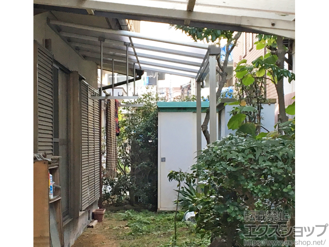 広島県広島市ののテラス屋根 プレシオステラス F型 テラスタイプ 単体 積雪〜20cm対応 施工例