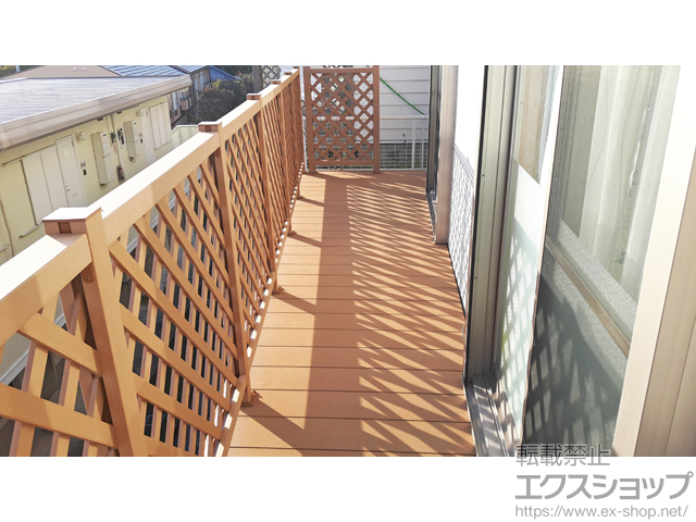 神奈川県横須賀市ののウッドデッキ ＜ご提案＞リウッドデッキ 200 施工例