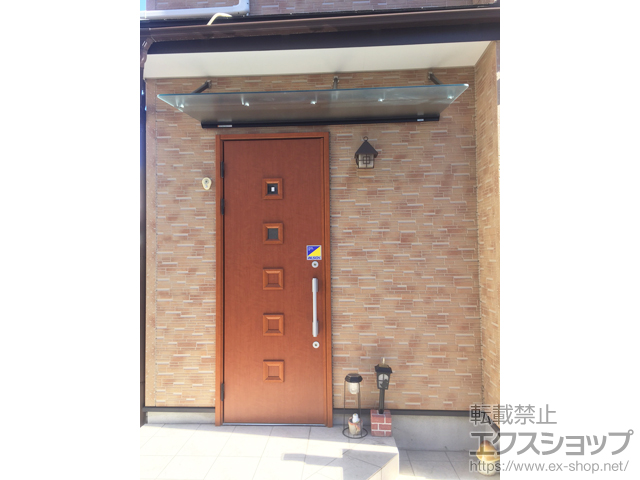 東京都足立区のLIXIL リクシル（トステム）のオーニング・日よけ クリアルーフ 単体タイプ 積雪〜20cm対応 施工例