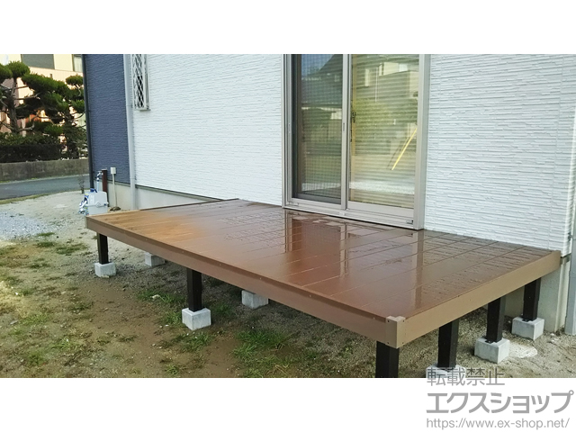 福岡県北九州市ののウッドデッキ マージウッドデッキ 施工例