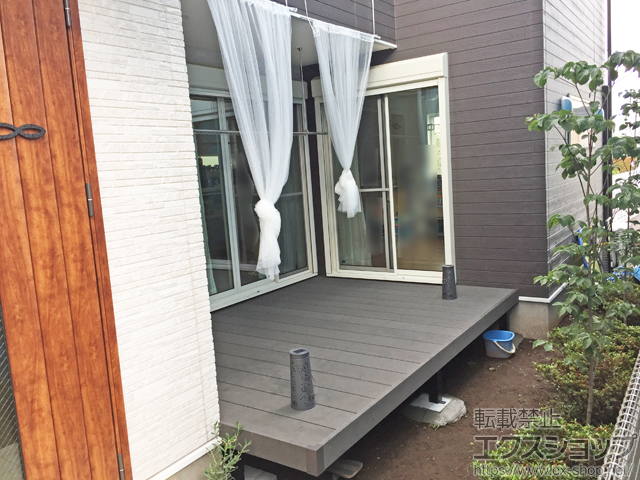 東京都狛江市ののウッドデッキ リウッドデッキ 200 施工例