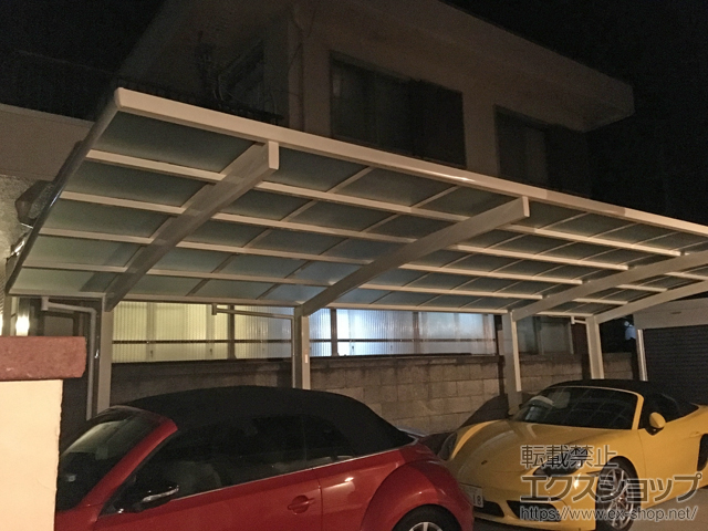 和歌山県日高郡美浜町ののカーポート レイナポートグラン ハーフセット 積雪〜20cm対応 施工例