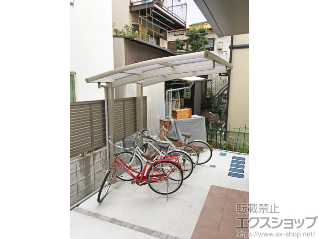 東京都世田谷区ののサイクルポート・駐輪場 レイナポートグランミニ 積雪〜20cm対応 施工例