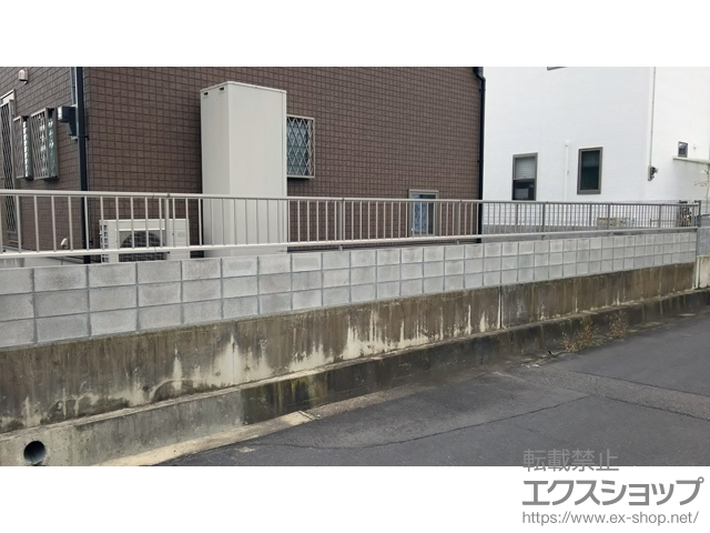 香川県木田郡三木町ののフェンス・柵 ミエッタフェンス 防犯たて格子タイプ 自由柱 施工例