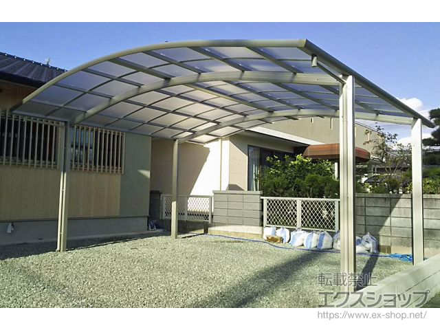 熊本県宇土市ののカーポート レイナツインポートグラン　積雪〜20cm対応 施工例