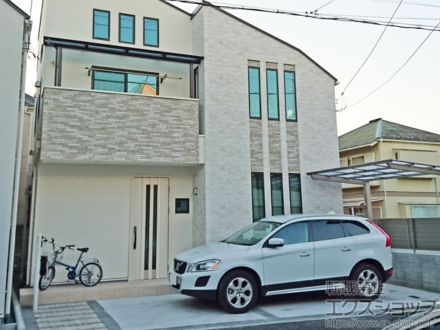 東京都杉並区ののサイクルポート・駐輪場 ネスカFミニ (フラットスタイル) 積雪〜20cm対応 施工例