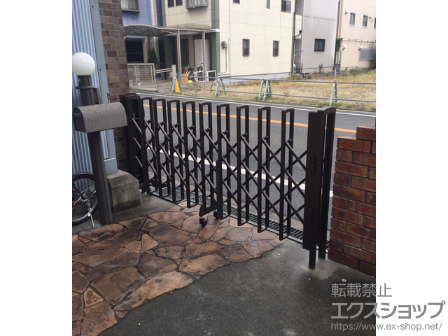 大阪府大阪市ののカーゲート レイオス1型 ノンレール 片開き 22S 施工例