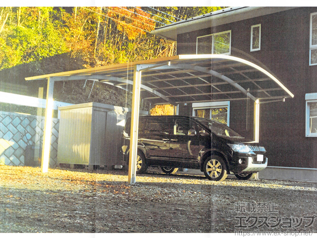 茨城県東茨城郡城里町ののカーポート レイナツインポートグラン　積雪〜20cm対応 施工例