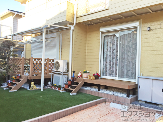 埼玉県鴻巣市ののテラス屋根 スピーネ R型 テラスタイプ 単体 積雪〜20cm対応 施工例