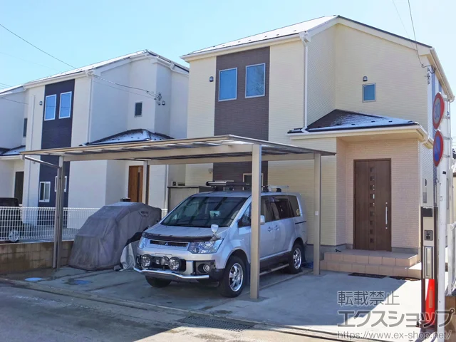 神奈川県平塚市のValue Selectのカーポート ソリッドポート ワイド 積雪～20cm対応 施工例